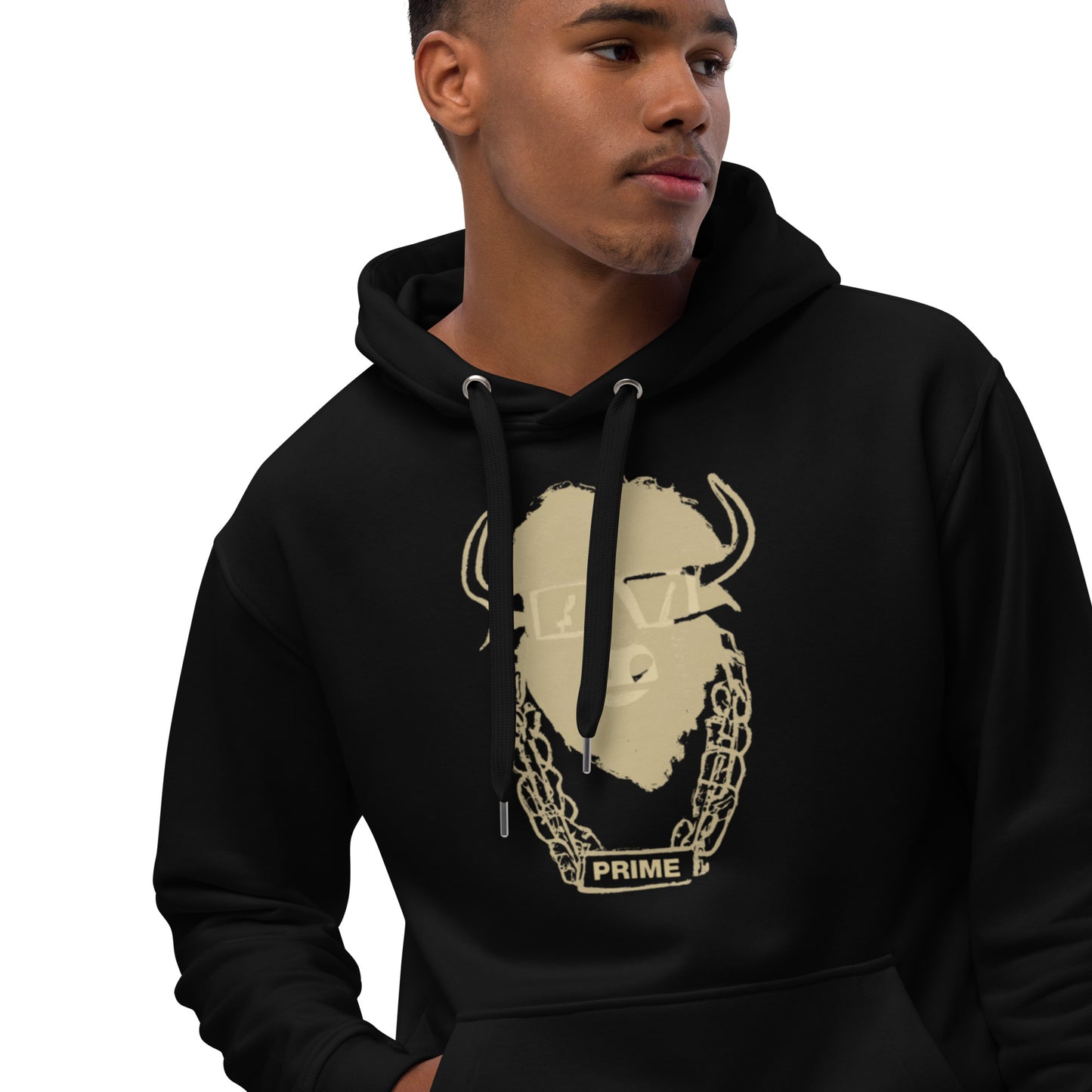 Premium Eco Hoodie - Gold Logo