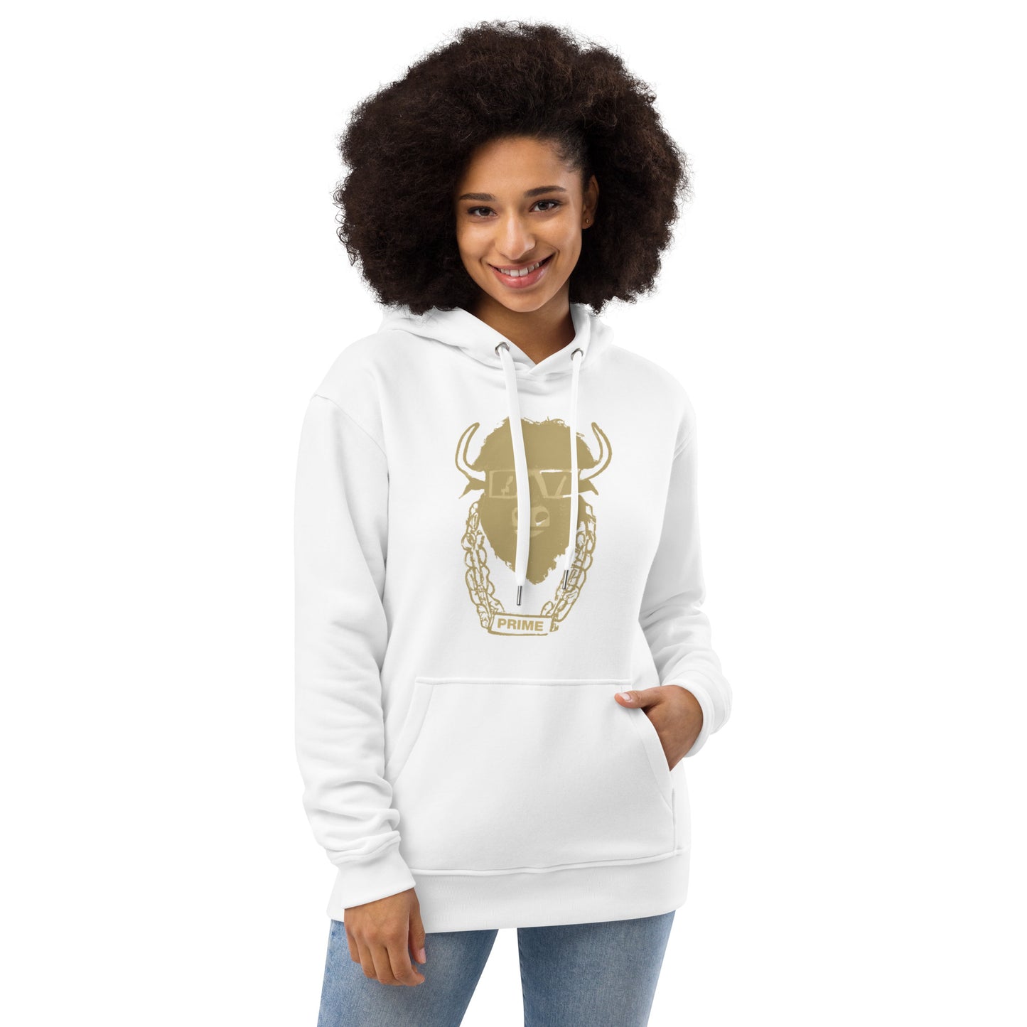 Premium Eco Hoodie - Gold Logo