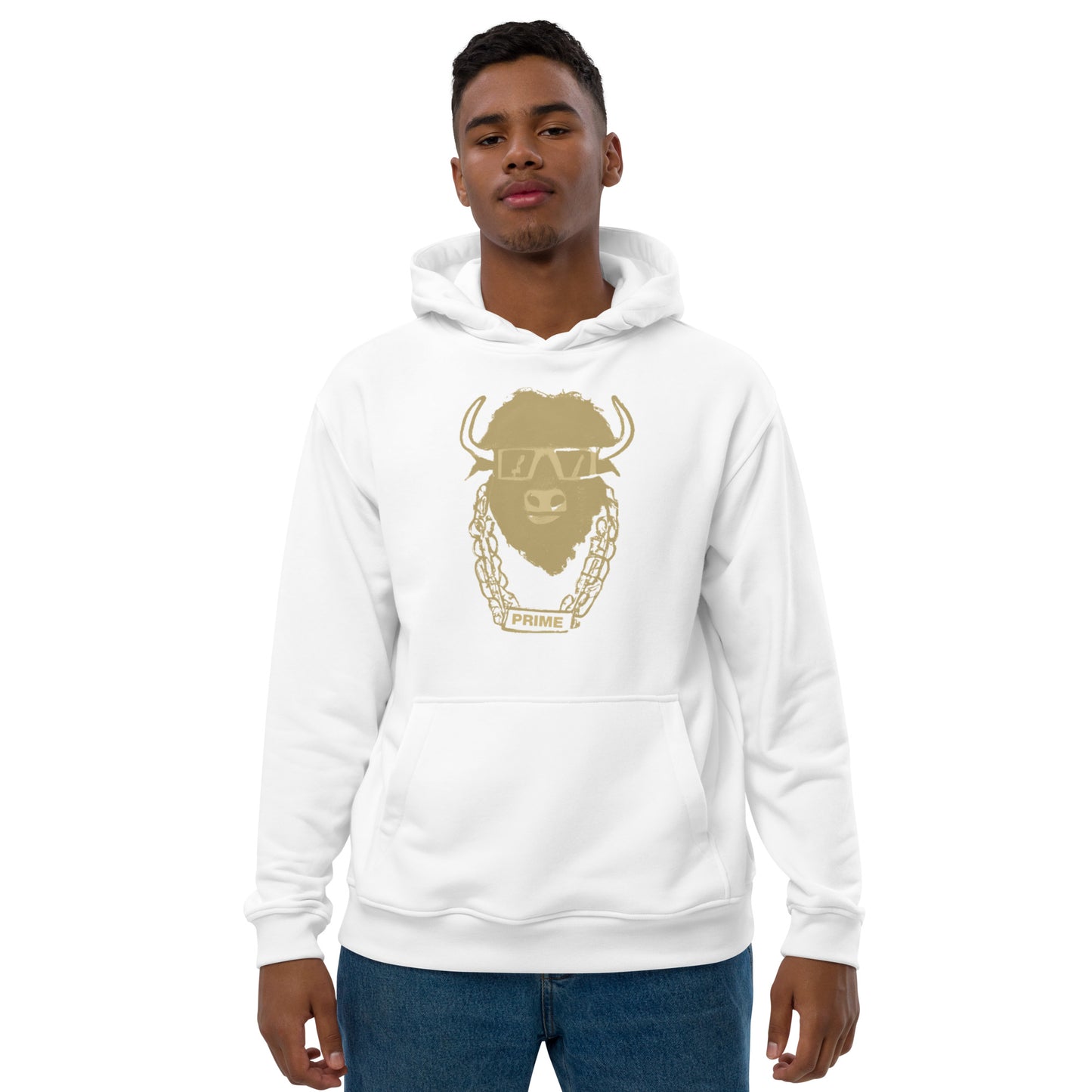 Premium Eco Hoodie - Gold Logo