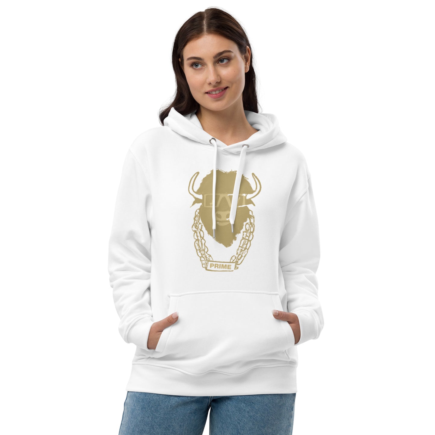 Premium Eco Hoodie - Gold Logo