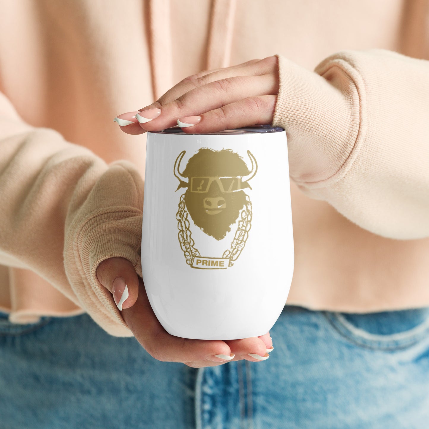 Wine Tumbler - Gold Logo